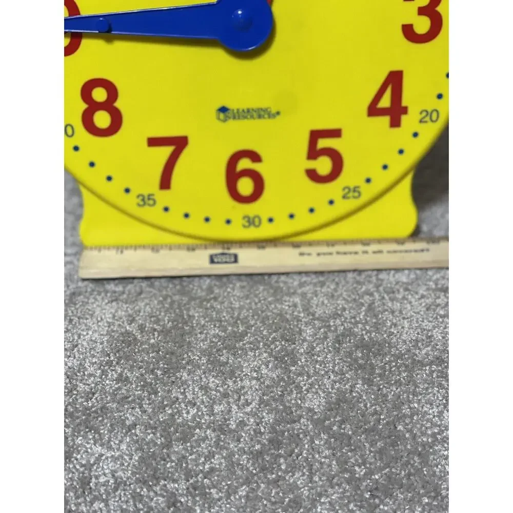 Learning Resources Big Time Student 12 Hour Clock 10 non geared Mini Clocks Lot